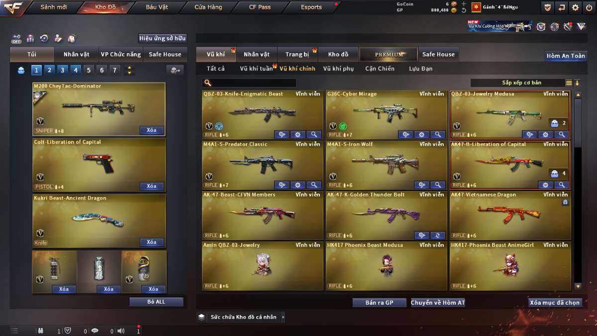 shop acc cf uy tin gia re